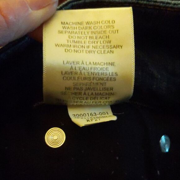 JAG Jeans pull-on, dark blue wash, high rise straight leg jeans, 4P - Picture 8 of 10